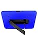 Galaxy Tab 2 10.1 Case KIQ (TM) Heavy Duty Hybrid Silicone Skin Hard Plastic Case Cover w/ Kick Stand for Samsung Galaxy Tab 2 10.1 P5100 (Black / Blue)
