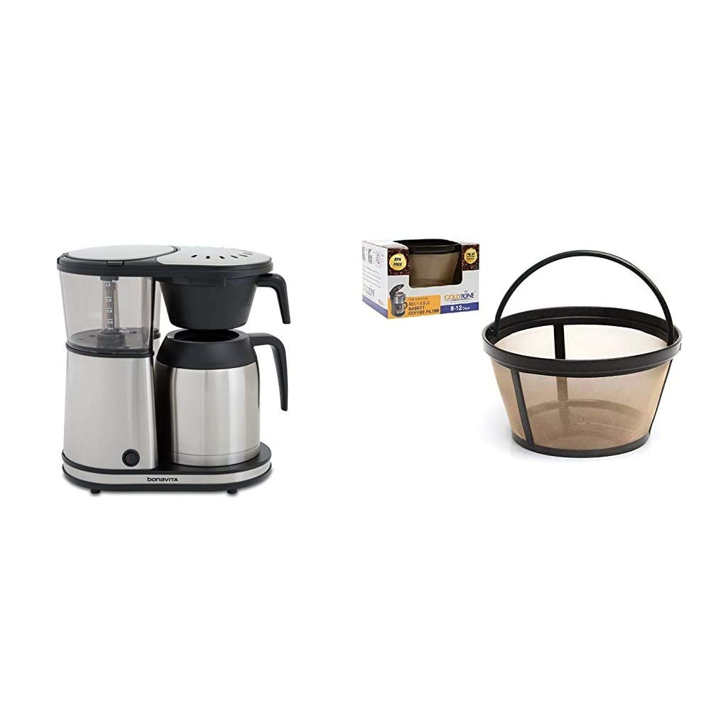 Bonavita Connoisseur 8-Cup One-Touch Coffee Maker Featuring