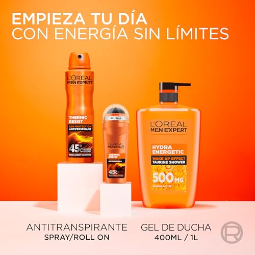 L'Oréal Paris, Men Expert, Thermic Resist, Desodorante en Spray, Pack 6 x 150ml