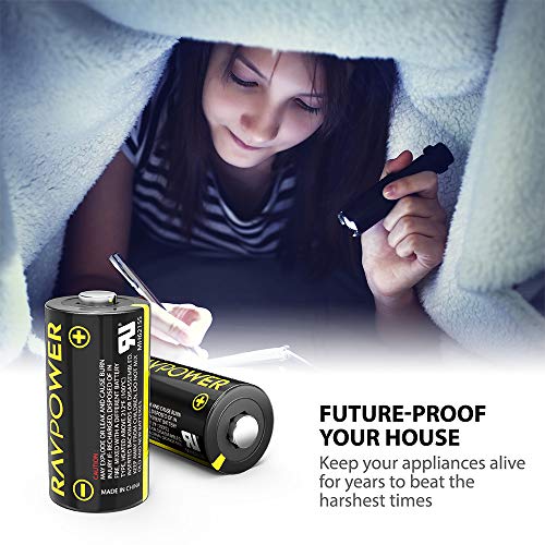 image for CR123A 3V Lithium Battery RAVPower Non-Rechargeable Lithium Batteries,
