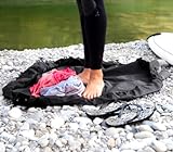 Frostfire Moonbag - Alfombrilla y bolsa resistente 2 en 1 para deportes acuáticos y al aire libre, color negro