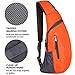 Peicees Sling Bags Men Women Shoulder Backpack Mini Chest Day Bag Small Cross Body Pack, Purple