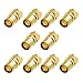 Cable Matters 10-Pack Gold Plated F-Type Crimp-On Coaxial RG6 Connector
