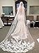 WAJY White Ivory Lace Edge Cathedral Length Wedding Bridal Veil+Comb