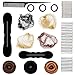 Dance Fairy Hair Styling Accessories Kit Updo Sets Ballerina Bun Maker Hair Nets Invisible Elastic Edge Mesh Sponge Disk Hair Tools Hair Ties Hair Pin