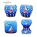 Babygoal Reusable Swim Diaper, One Size Adjustable and Washable Swim Underwear Fits 0-2 Years Babies for Baby Shower Gifts and Swimming Lessons FSWD03