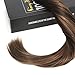 Sunny Hair Clip in Hair Extensions Straight Human Hair Clip in Extensions Remy Clip in Hair Extensions Real Human Hair Extensions Clip ins Dark Brown Ombre Medium Brown Balayage 14inch