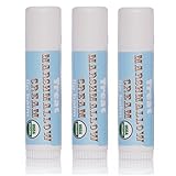 3 Pack - TREAT Jumbo Lip Balm - Marshmallow Cream, Organic & Cruelty Free (.50 OZ)