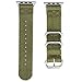VIGOSS Apple Watch Band 38mm, Woven Nylon NATO iWatch Band Soft Replacement Strap with Metal Adapter and Buckle for Apple Watch Series 1, Series 2, Sport, Hermes, Nike+ Edition (Army Green, 38mm)