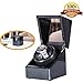 [Carbon New Style] Love Nest Carbon Fiber Wood Single Automatic Watch Winder Box Piano Finish Japanese Mabuchi Motor（power included）