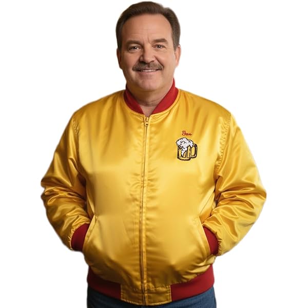 TJF Kenosha Kickere Yellow Golden Satin Jacket (LARGE (42-43)) at