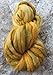 Wool Roving Hand Dyed. Super Soft BFL Combed Top Pre-Drafted for Easy Hand Spinning. Artisanal Craft Fiber ideal for Felting, Weaving, Wall Hangings and Embellishments. 1 Ounce. Old Gold