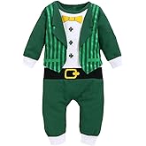 Happidoo Baby Boys St Patricks Day Outfit Newborn Shamrock Romper