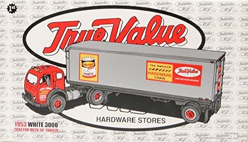 Cotter: Die Cast 1:34 Scale True Value 1953 White 3000 Tractor Trailer