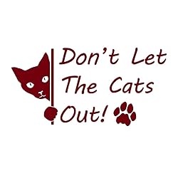 Don't Let The Cats Out! Cat Peeking Around Door 9