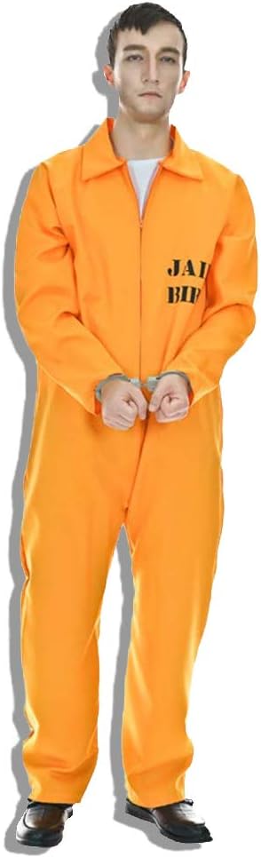 Amazon Co Jp Ludus Felix 囚人 コスプレ 衣装 メンズ 男性 囚人服 つなぎ コスチューム 大人 ハロウィン こすぷれ オレンジプリズナー 仮装 タトゥシール2枚付き Hobby