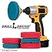 Cordless Drill Attachment - Scrub - Scour- Drill Pads - Hard Water Stain Remover - Soap Scum - Mold - Mildew - Mineral - Rust - Calcium - Limescale - Acid Rain - Pool Tile - Granite - Shower Doors