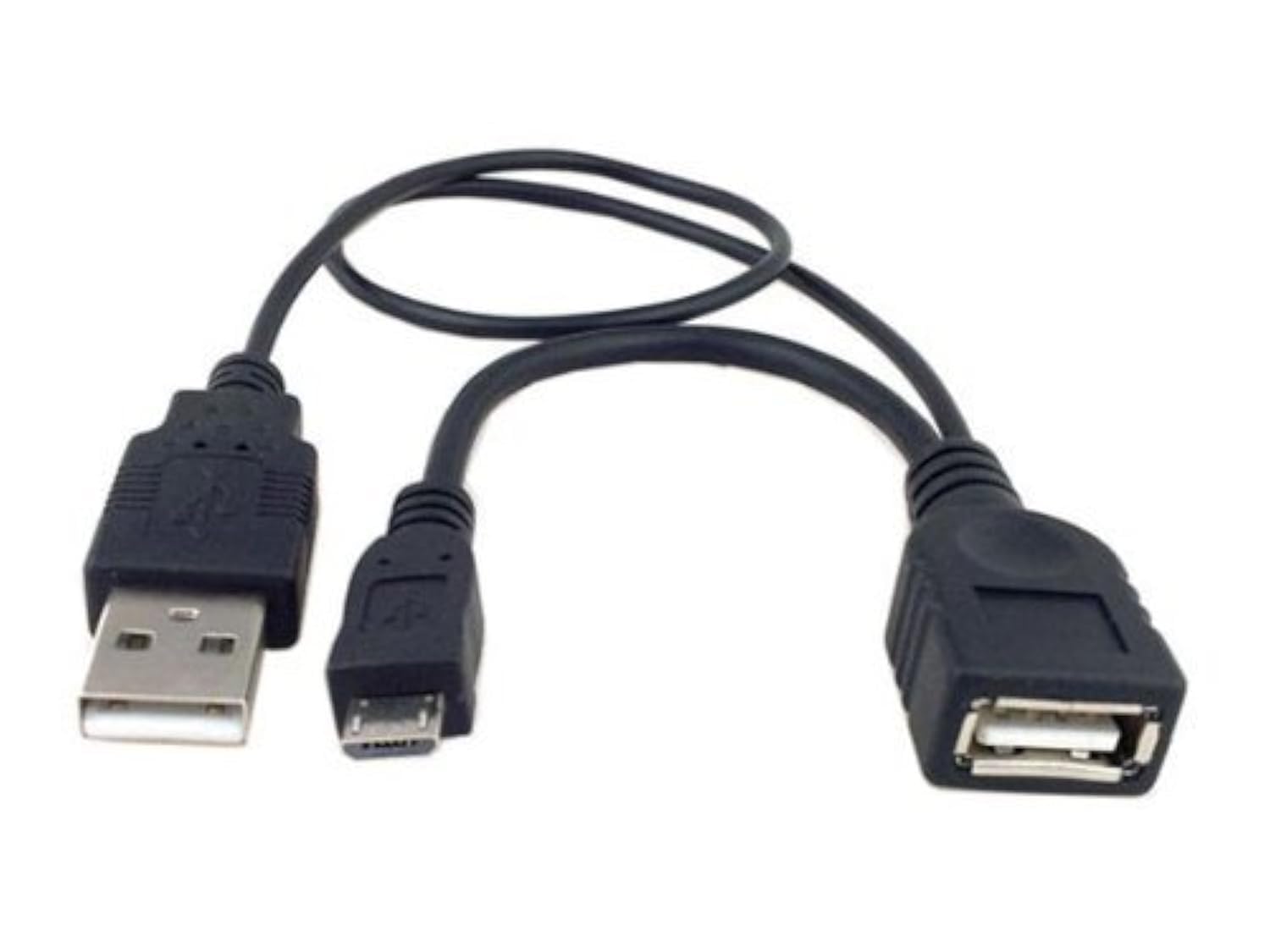 System-S 2 in 1 OTG Host Cable Micro USB Host Data Cable 30 cm for Samsung Galaxy Tab 2, P5110, Ch@t 357 S DUOS Y