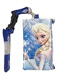 Disney Frozen Elsa and Anna Lanyard Coin Purse Wallet / Id BAG (Blue)