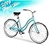 ENSTVER Urban Lady Beach Cruiser Bicycle (Teal Blue w/Black Seat/Grips, 26″ / 1-Speed)thumb 1