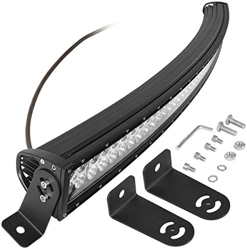 ATNEC Led Light Bar 50 inch 288W Curved Light Bar Off-road Light Bar Spot Beam IP 67 Waterproof for Off-road Vehicle, ATV, SUV, UTV, 4WD, Jeep, Boat