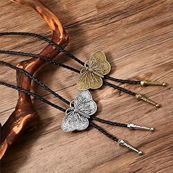 Joxevyia Butterfly Bolo Tie for Women Vintage Gold