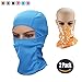 LEAGY Uniquely Versatile It Can Be Worn in up to 7 Different Ways Protection, Comfort Fun. Multi-functional Headwear/Multi-purpose Sports Balaclava - Offers Wind Uv Protection (Blue)