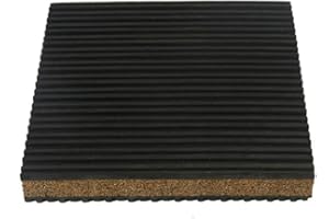 Dakota Sourcing 18310 Cork & Rubber Anti Vibration Pads, Cork Isolation Pads (12"x12"x7/8")