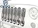 Hooke Road Clip-in Grill Inserts Silver Chrome Front Grille Covers for 2007-2015 Jeep Wrangler JK & Unlimited (Pack of 7)