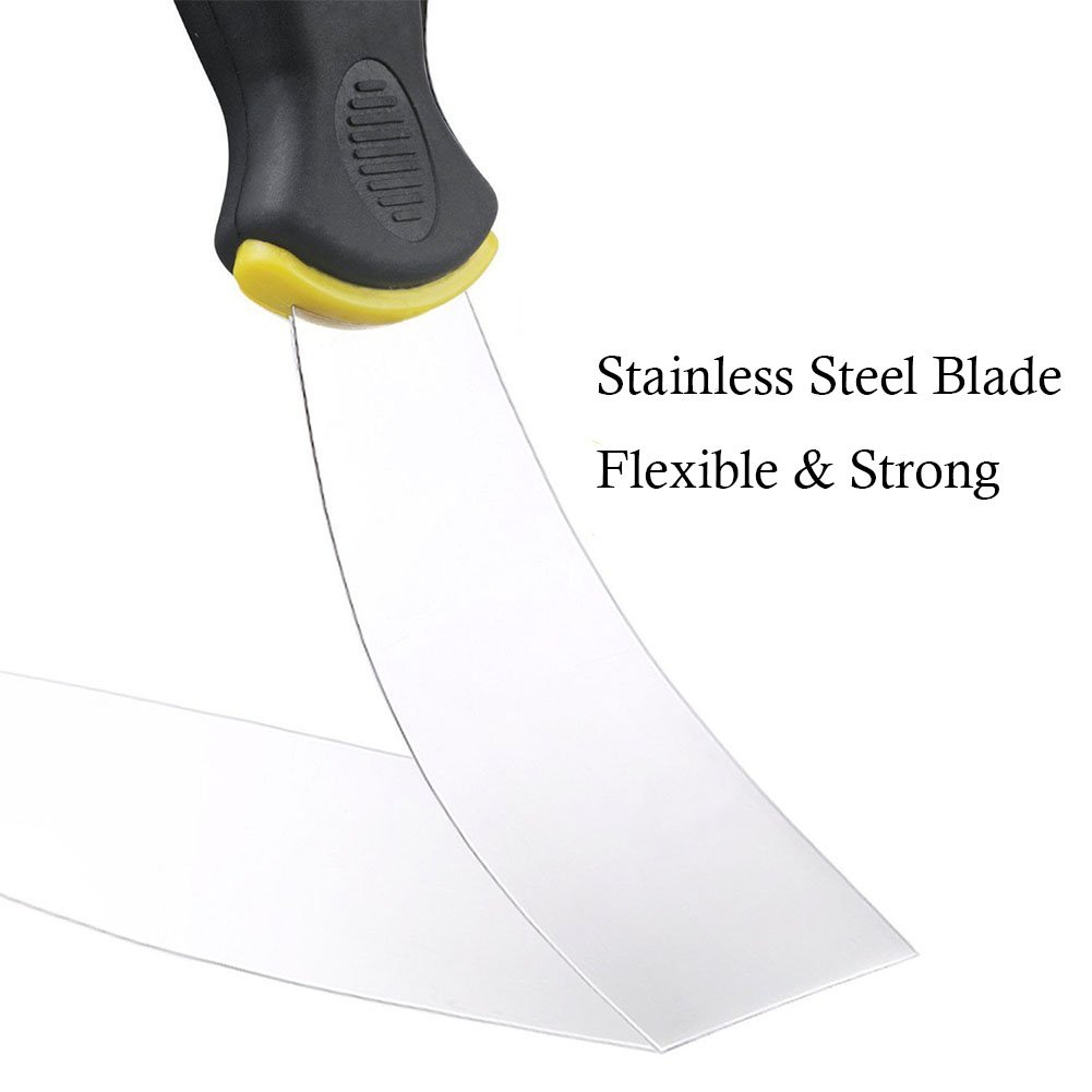 3 Pcs Putty Knife Set, Includes 2 Inch Stiff Putty Knife, 3 Inch Stiff