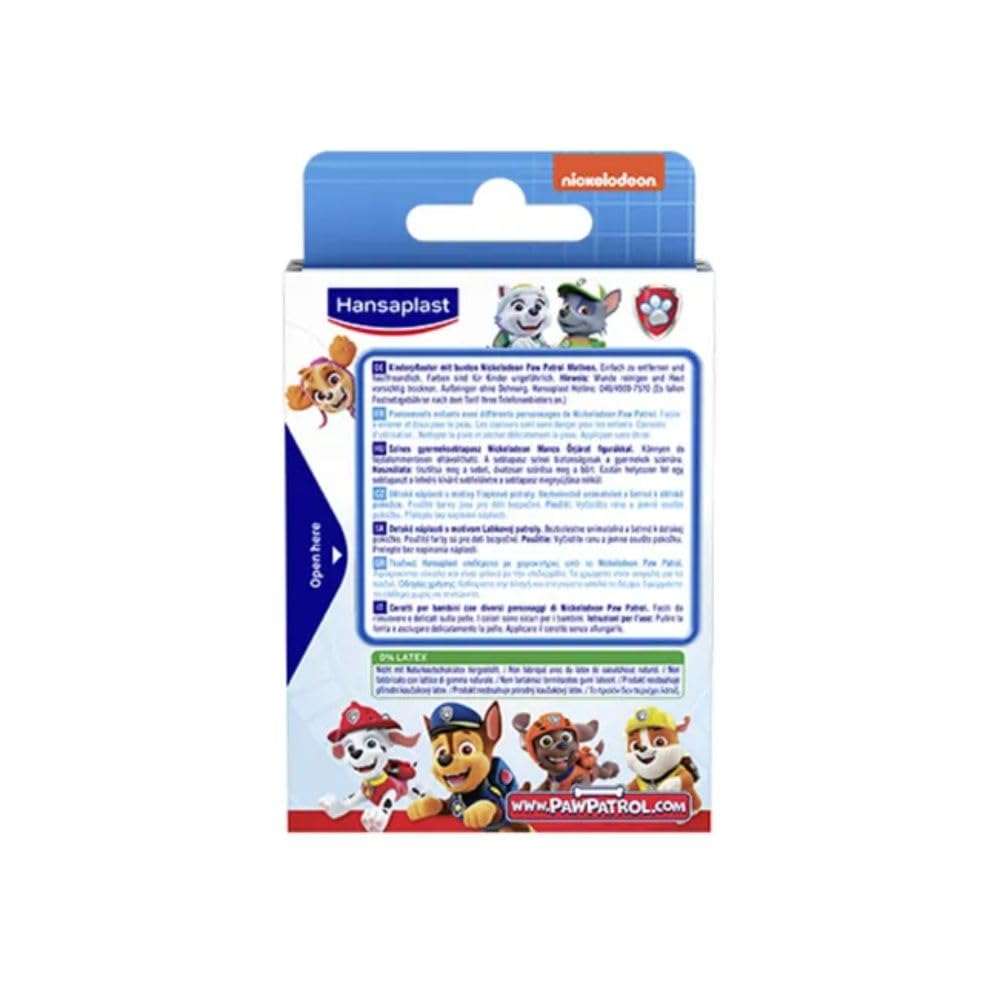 Hansaplast Kids Paw Patrol Kinderpflaster (20 Strips), Wundpflaster mit bunten Paw Patrol Motiven zum Aufmuntern, schmerzlos zu entfernendes Pflaster Set 2