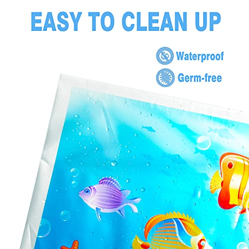 Table Topper Disposable Stickon Placemats for Girls & Boys Kids