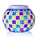 Senbowe Solar Powered Mosaic Glass Ball LED Garden Lights,Color Changing Solar Table Lamps,Waterproof Solar Outdoor Lights for Christmas,Home,Yard, Patio,Ideal Gifts - 5.12 4.13 in