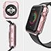 LELONG Compatible with Apple Watch Case 38mm 42mm 40mm 44mm, Soft TPU All-Around Clear Screen Protector Cover for iWatch Series 4,Series 3, Series 2