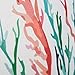 CaliTime Canvas Throw Pillow Cover Shell for Couch Sofa Home Decoration Aquarelle Painting Print 18 X 18 Inches Sea Coral Tree Coral Teal