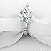 espere Sterling Silver 2 Carat CZ Baguette Round Solitaire Engagement Ring Bridal Wedding Jewelry