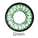Women Multi-color Cute Charm and Attractive Fashion Contact Lenses Cosmetic Makeup Eye Shadow - Green 2 By Dream TM