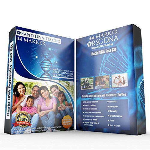 Rapid DNA Test Kit Advanced 44 DNA Marker Test for Sibling Aunt Uncle Grandparent Any Family Relationship At Home Testing Lab Fees Included
