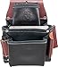 Occidental Leather 3 Pouch Pro Fastener Bag - Black - 9 Pockets & Tool Holders - Made in USA