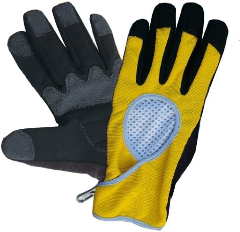 Womanswork 812L Performance Glove with Toughtek, Yellow, Large