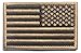 Antrix 4 Pcs Coyote Brown Regular and Reversed American US USA Flag Embroidered Patch Tactical Military United States of America Uniform Applique Hook & Loop Badge Emblem Patch for Backpacks Cap Vest
