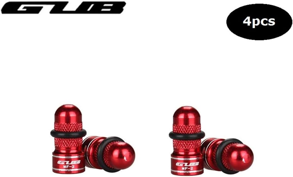 GUB MF-2Bicycle Tire Valve Adapter Bike Valve Converter Presta to Schrader- to Schrader Convert French/UK to US(4 Pcs)