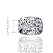 Scottish Thistle and Celtic Knot Wedding Band 11mm Wide Sterling Silver Ring(Sizes 3,4,5,6,7,8,9,10,11,12,13,14,15)