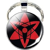 Sharingan Rinnegan Pendant Keychain Key Ring - Metal (0.7 oz) (2)