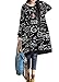 Minibee Women's Long Sleeve Dress Fashion Random Print Loose Tunics Tops with Pockets Style 5 Black