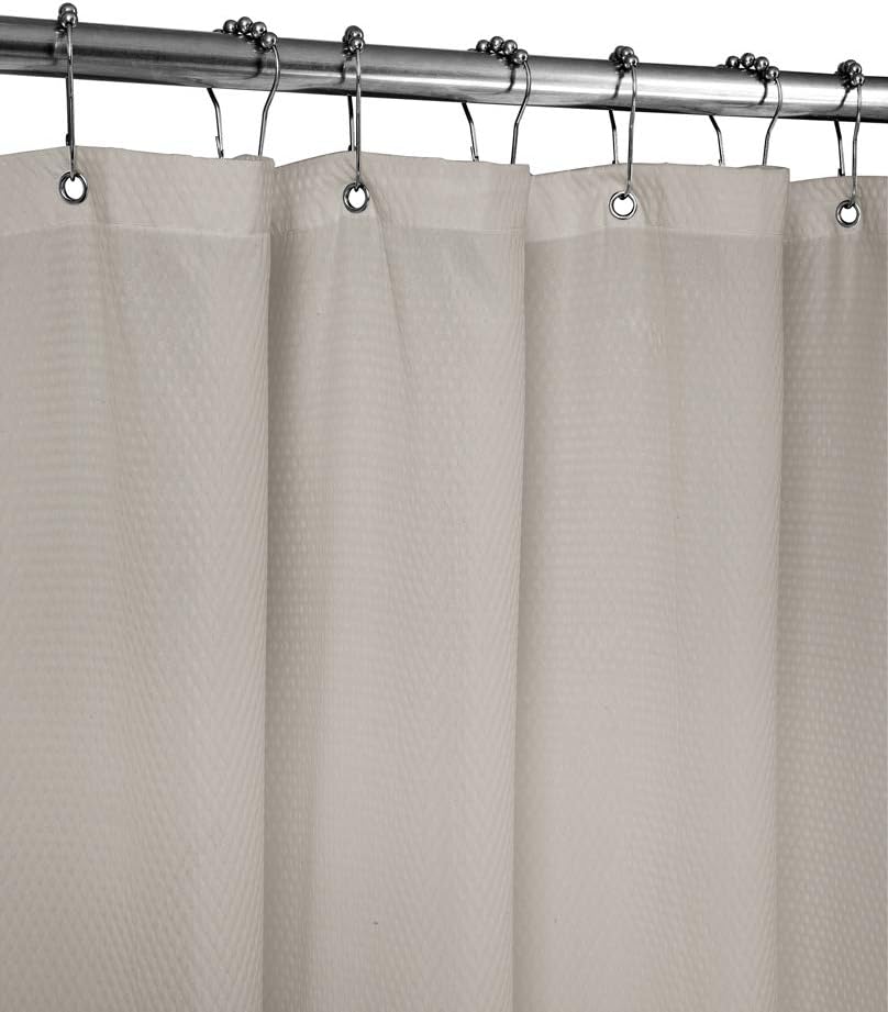 Amazon Com Home Queen Waffle Weave Shower Curtain Heavy Duty