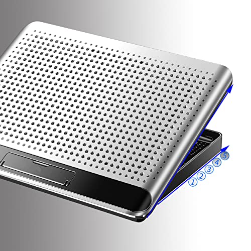Aluminum Panel Laptop Cooling Pad, Gaming 6Fans 16inch Laptop Cooler