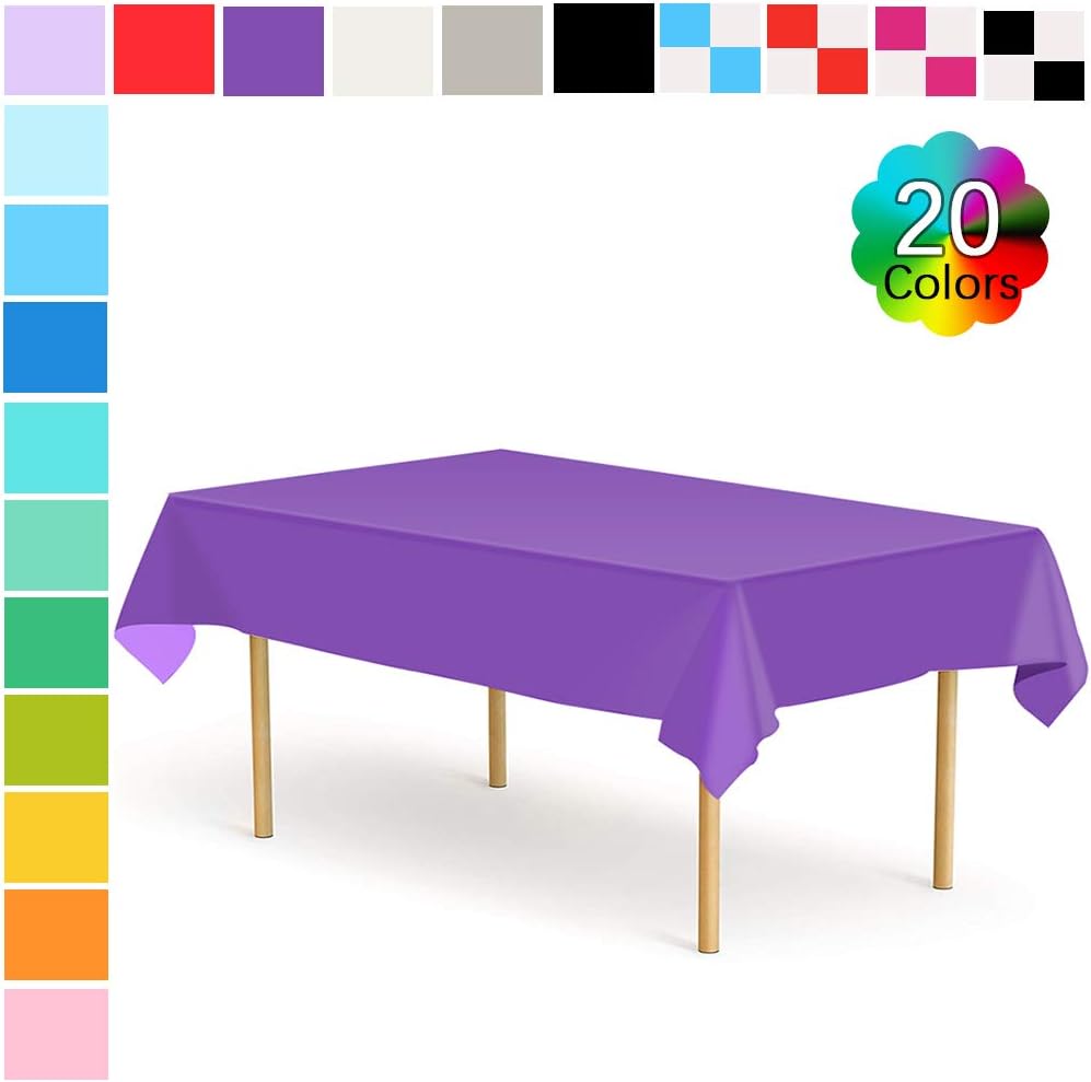 Best purple disposable table cloth