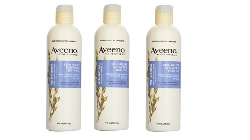 Aveeno Skin Relief Shower & Bath Oil, 10 Ounce (Pack of 3) : Bath And Shower Gels : Beauty