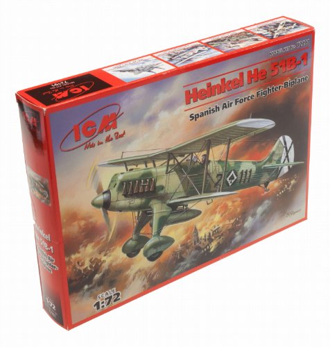 ICM Models He 51B-1 Spanish AF Fighter-Biplane Building Kit